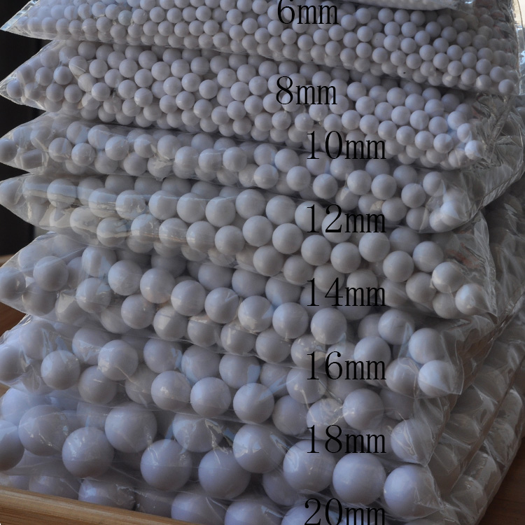 345681012141620mm non-hole solid white non-hole round beads diy handmade solid environmentally friendly plastic loose beads