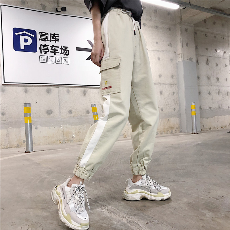 pays de la marée beau cec han édition harajuku bf port de l'odeur de la poutre du pied de la jambe droite pantalon cargo femme était mince ins marée funérailles train de marée de la marque pays de la marée beau cec han édition harajuku bf port de l'odeur de la poutre du pied de la jambe droite pantalon cargo femme était mince ins marée funérailles train de marée de la marque