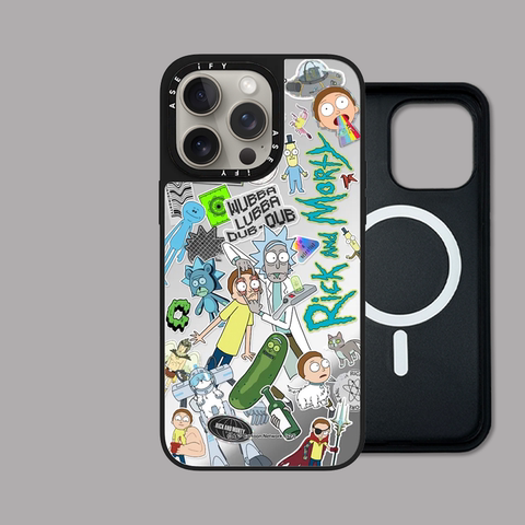 Rick And Morty Mirror MagSafe 15, 14, 13 iPhone Case