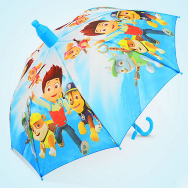室外雨天可愛的可愛卡通兒童晴雨傘長柄遮陽傘男童粉嫩小女孩手推
