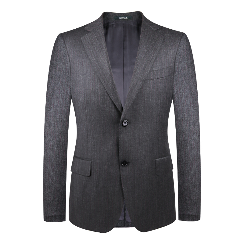 le youngor 100%laine veste de costume pour hommes véritable de couleur gris foncé à rayures costume de costume d'affaires tj28484 le youngor 100%laine veste de costume pour hommes véritable de couleur gris foncé à rayures costume de costume d'affaires tj28484