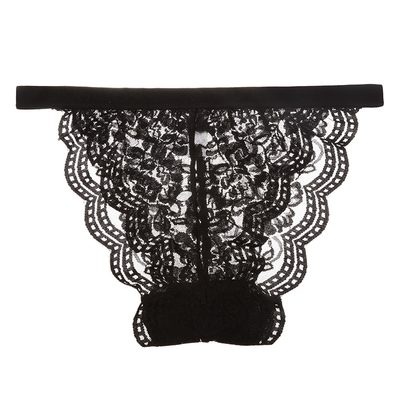 少女美屋低腰蕾丝边内裤性感镂空诱惑三角裤透明舒适裤裆纯棉底裤-淘宝网