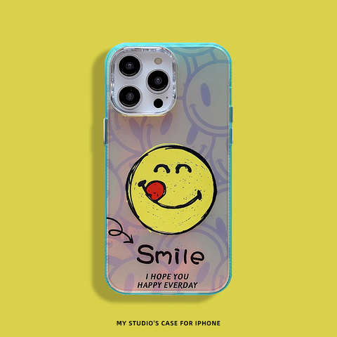 New Smiley Face Cartoon 15, 14, 13, 12 iPhone Case