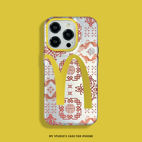 Silver — McDonald's Clot New 14, 13, 12 iPhone Case