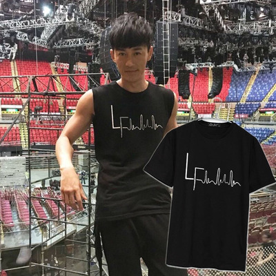 现货热销款2017林峰LF Love In HK演唱会同款短袖T恤峰迷会应援服