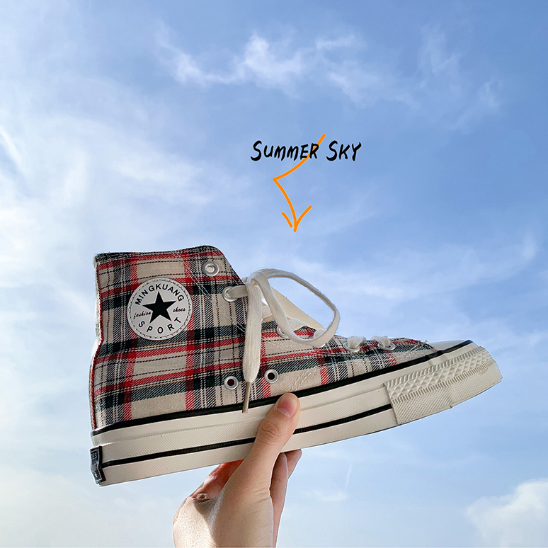 2019 nouveau plaid haut-dessus chaussures de toile hommes version coréenne de joker casual conseil chaussures d'étudiant de joker laçage des chaussures plates 2019 nouveau plaid haut-dessus chaussures de toile hommes version coréenne de joker casual conseil chaussures d'étudiant de joker laçage des chaussures plates