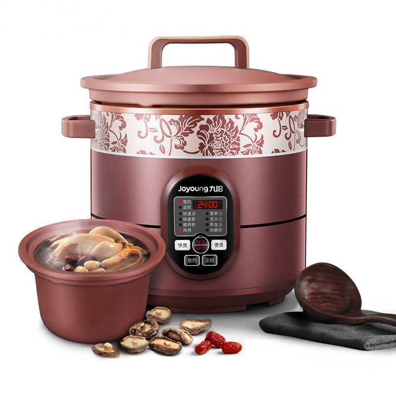 หม้อหุงข้าว 正品Joyoung/九阳 JYZS-K423紫砂电炖锅家用煲汤煮粥陶瓷全自动  