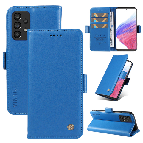 Wallets Folio Flip Magnetic Synthetic Leather Card Holder Folding Stand A13 5G, A23 5G, A33 5G, A53 5G, A73 5G, S23, S23