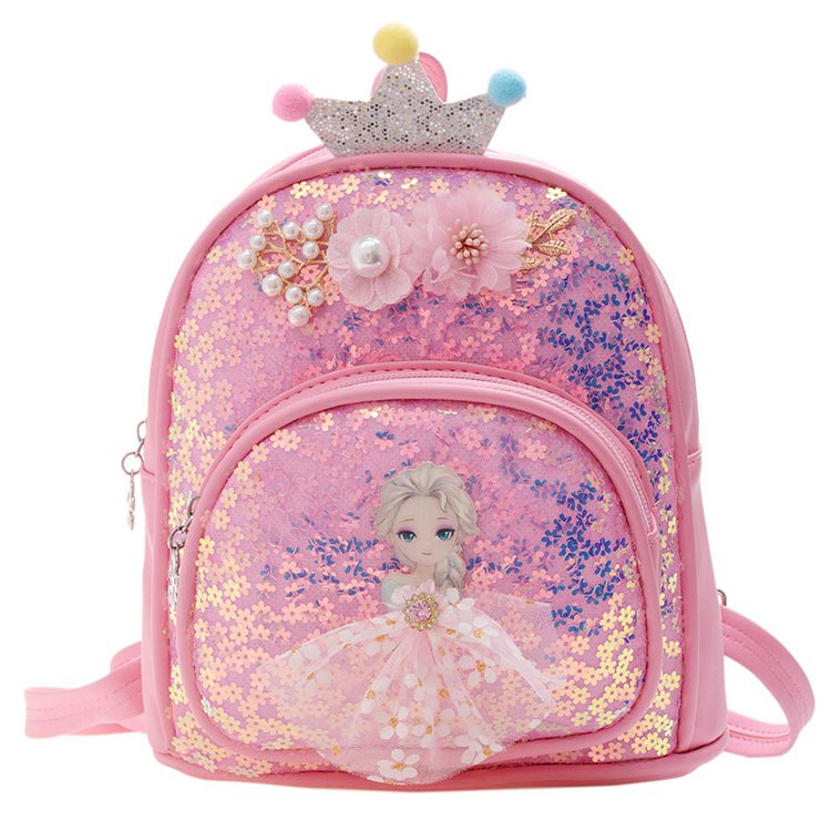 New Arrival Girls Princess Backpack School Bag Cute Girls Sequins Mini Backpack Cute Baby Baby Snack Pack