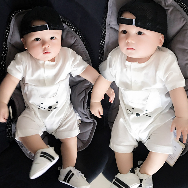 Baby девушка детская сиамская одежда мужской ребенок 0 чистая красная 3 тонкое летнее платье 6 месяцев 1 год ребенок из короткой Изображение 1 Baby девушка детская сиамская одежда мужской ребенок 0 чистая красная 3 тонкое летнее платье 6 месяцев 1 год ребенок из короткой Изображение 1
