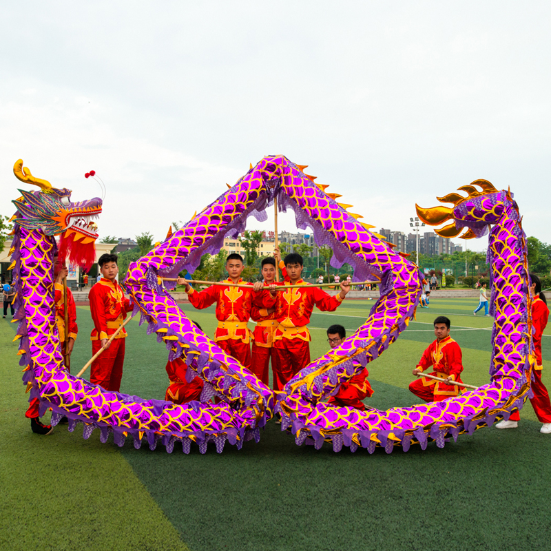 business activity with 9 section 1 bead props props dragon lantern lion dragon dance lion dance gold dragon lighting dragon stage way