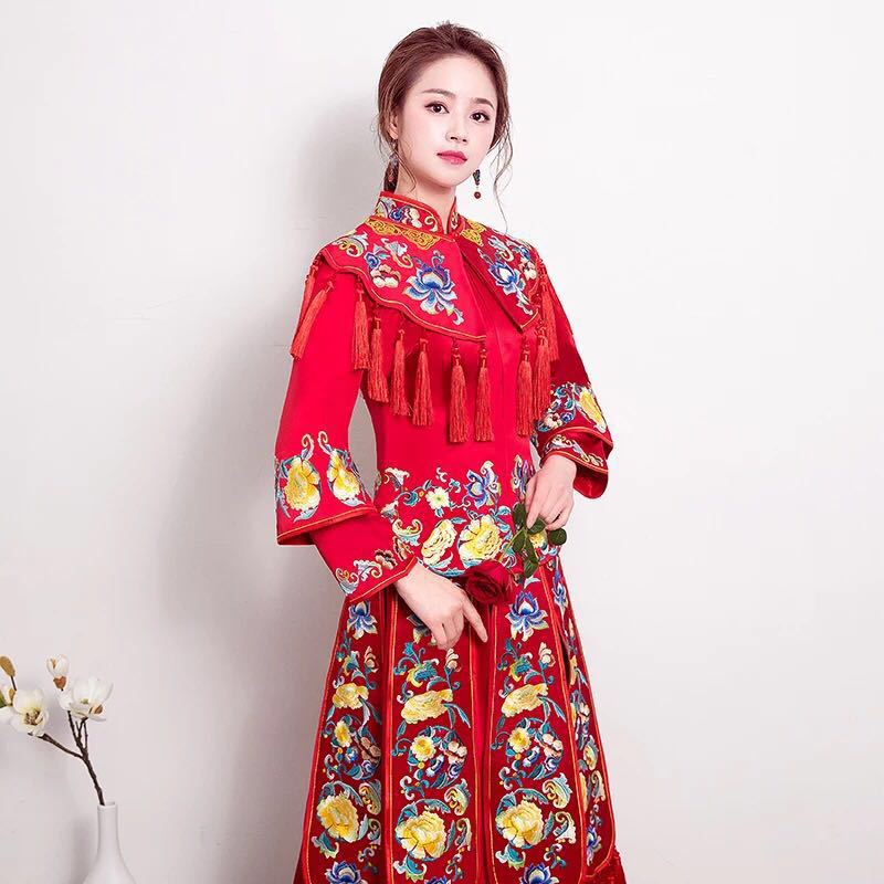 z14 chinois robe de mariée toast costume de polyester robe de mariage robe z14 chinois robe de mariée toast costume de polyester robe de mariage robe