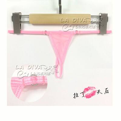 金属双环透纱性感诱惑迷你女T裤 比基尼低腰丁字裤 欧单正品内裤-淘宝网