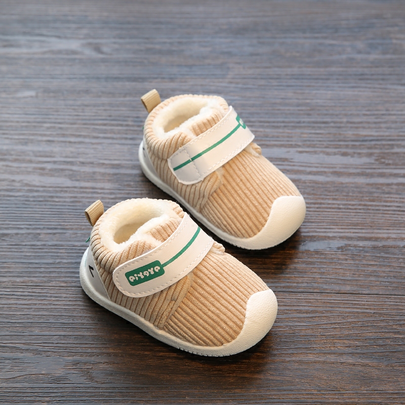 秋鼕寶寶棉鞋子0-1-2歲男女童學步鞋嬰兒棉鞋6-12個月軟底不掉鞋