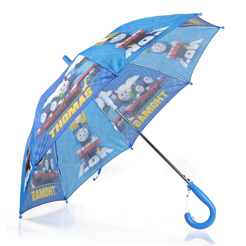 托馬斯兒童雨傘半自動晴雨傘寶寶卡通長柄太陽傘小學生男童雨傘新