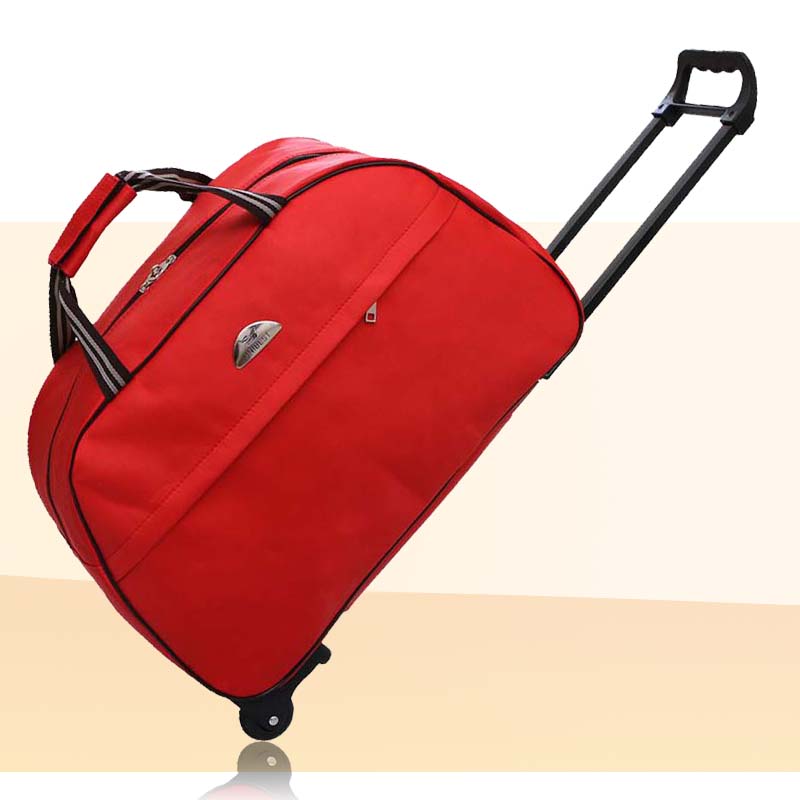 手提防水拉杆包大容量可壓縮男女適用登機旅行包袋行李包袋