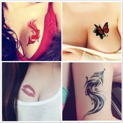 韩国创意一次性手臂纹身贴防水女持久男刺青情趣花臂贴纸遮疤痕贴-淘宝网