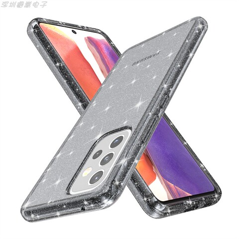Transparent Clear Crystals Girls Hard Glitter Girls Bling A13 5G, A23 5G, A33 5G, A53 5G, A73 5G Samsung Phone Case