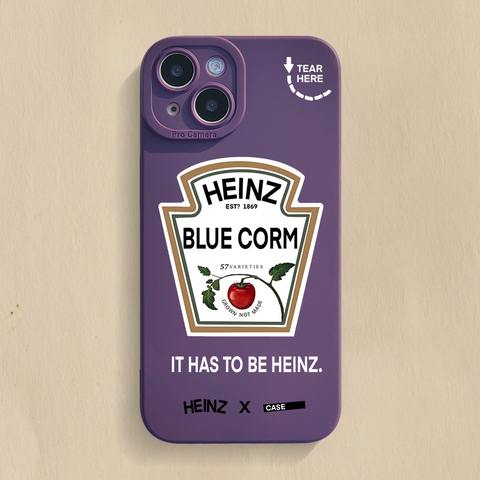 Purple — Heinz New Logo Silicone TPU 14, 13, 12 iPhone Case