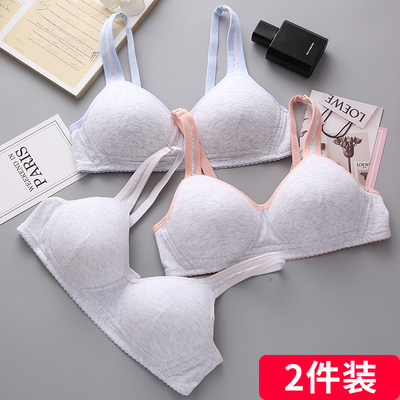 少女文胸无钢圈发育期高中学生内衣薄模杯性感上托聚拢小胸胸罩女-淘宝网