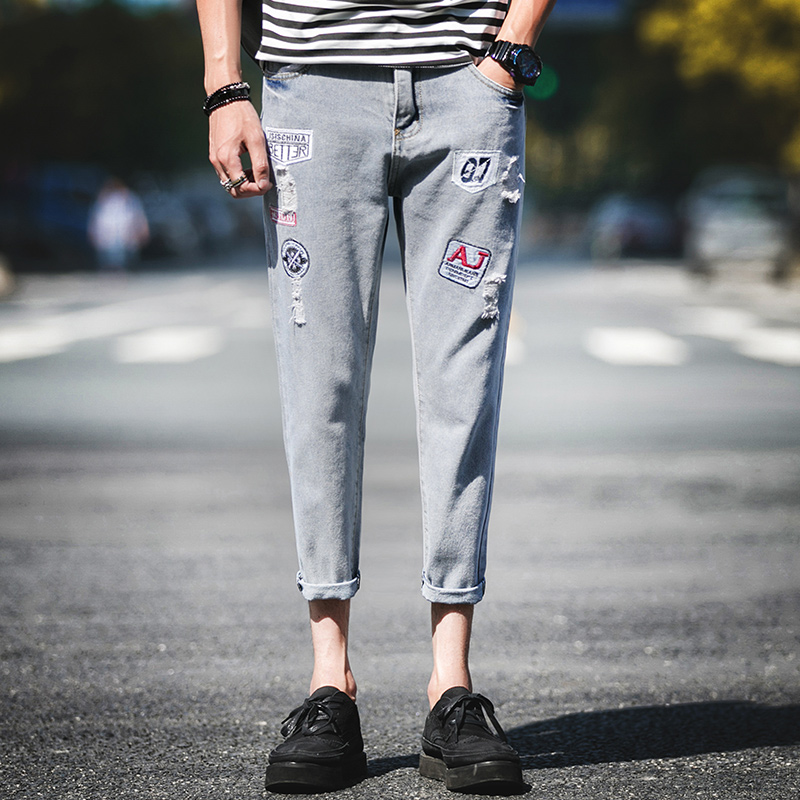 neuf points jeans hommes slim fit des petits pieds huit et décontractée 8 été mince paragraphe 9 de sous hommes version coréenne de la marée pantalon pour hommes neuf points jeans hommes slim fit des petits pieds huit et décontractée 8 été mince paragraphe 9 de sous hommes version coréenne de la marée pantalon pour hommes