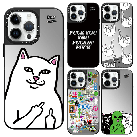 Reflection Mirror RIPNDIP Cat 15, 14, 13, 12, 11 iPhone Case