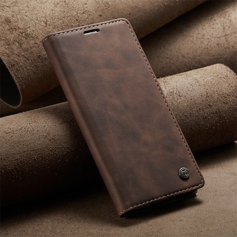 Brown — Card Holder Wallets Business Magnetic Wallets Folio Flip Synthetic Leather 8, 8 Pro Google Pixel Phone Case