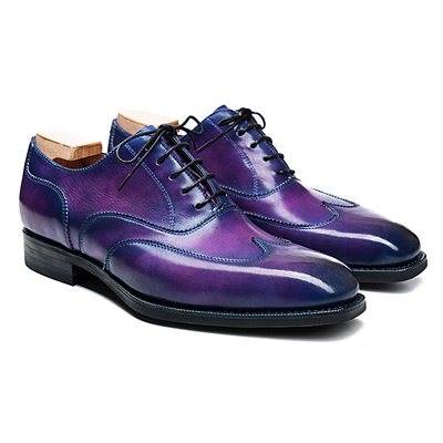 玩儿!玩弄色彩!固特异手工擦色复古wingtip英伦商务皮