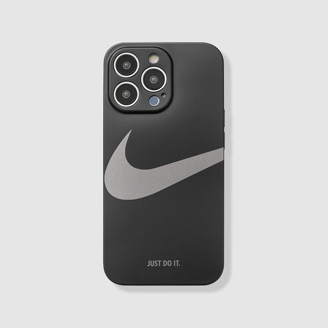 Black — Nike Logo New 14, 13, 12 iPhone Case