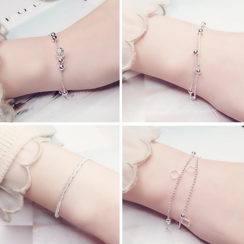 de nouveaux produits plaquées argent bracelet femelle d'étudiants coréens simple de la personnalité couple sucré bracelets coréen petits bijoux avec de nouveaux produits plaquées argent bracelet femelle d'étudiants coréens simple de la personnalité couple sucré bracelets coréen petits bijoux avec
