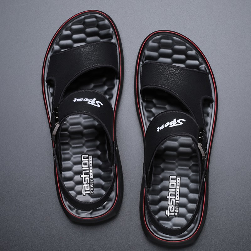 2019 nouveaux chaussons d'été hommes de la mode des vêtements de plein air cool pantoufles pour hommes la parole de glisser marée sandales en cuir des chaussures de plage 2019 nouveaux chaussons d'été hommes de la mode des vêtements de plein air cool pantoufles pour hommes la parole de glisser marée sandales en cuir des chaussures de plage