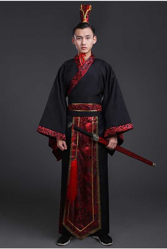 Cosmetics Qin Wang male Han Dynasty dragon robe emperor costume Tang Dynasty costume Sui Han Tang Wang costume improved Han Tang costume