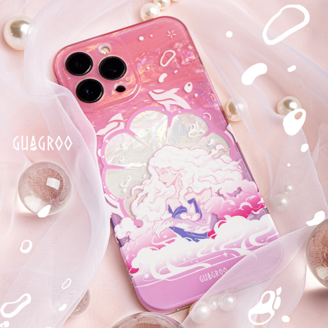 Pink — Guagroo New Girls Fantasy Fairy Illustration 15, 14, 13, 12, 11 iPhone Case