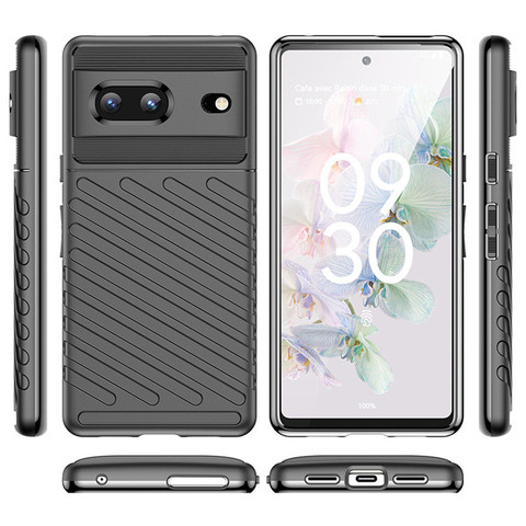 Shockproof Grid Soft 7, 7 Pro Google Pixel Phone Case