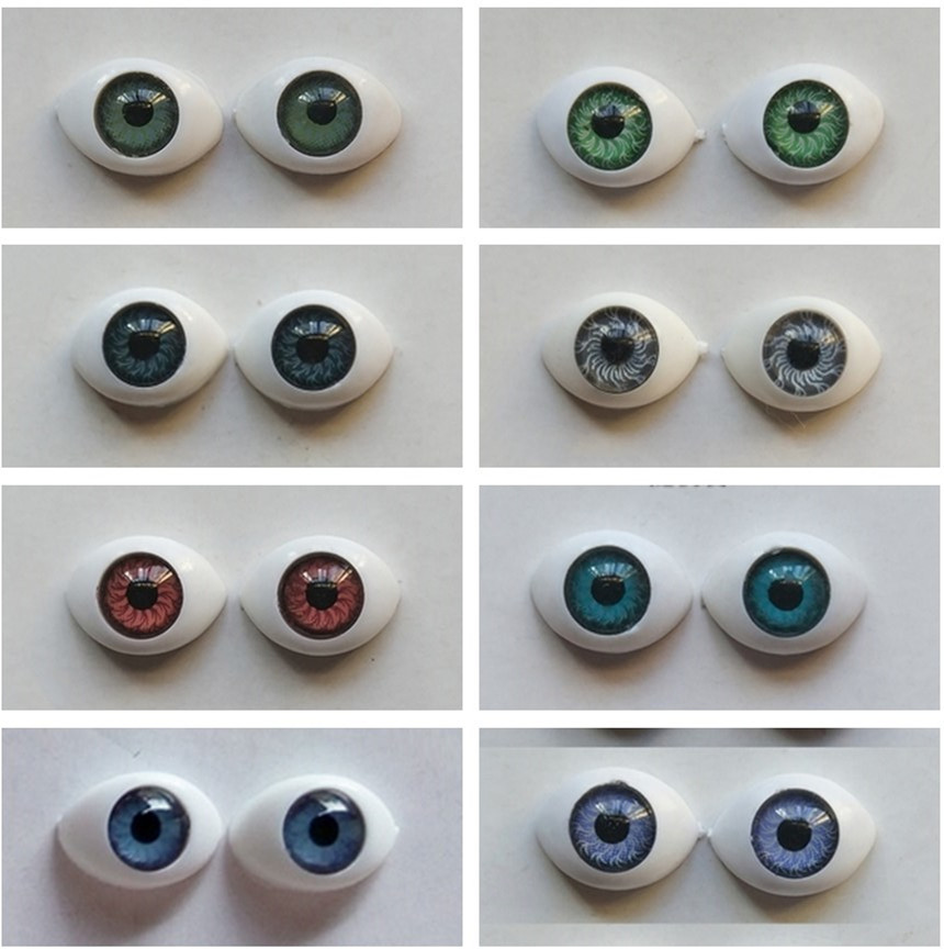 Acrylic Eye Beads 10/12/14mm Boat Eye 6/7/8 Iris Bjd6 Points Ke Er Licca Doll Open Eyes