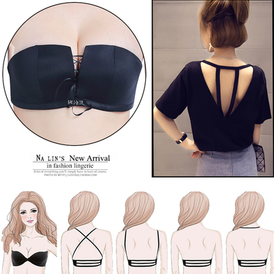 拉绳无肩带文胸小胸超聚拢防滑抹胸式性感美背隐形内衣无带抹胸衣-淘宝网 拉绳无肩带文胸小胸超聚拢防滑抹胸式性感美背隐形内衣无带抹胸衣-淘宝网