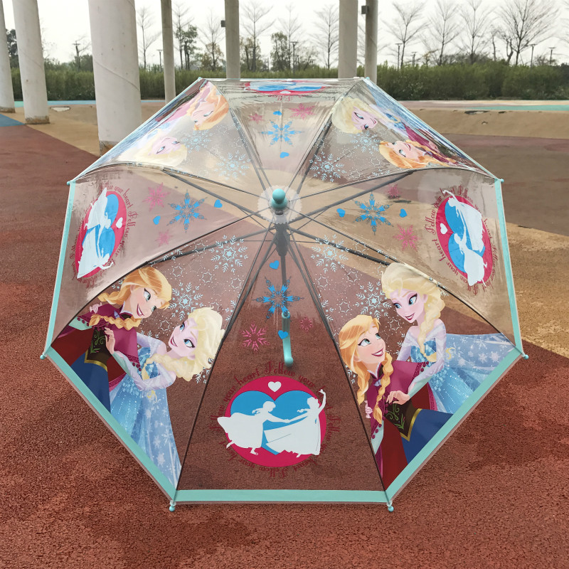 兒童雨傘男童女童自動迪士尼學生卡通冰雪奇緣艾莎公主小孩長柄傘