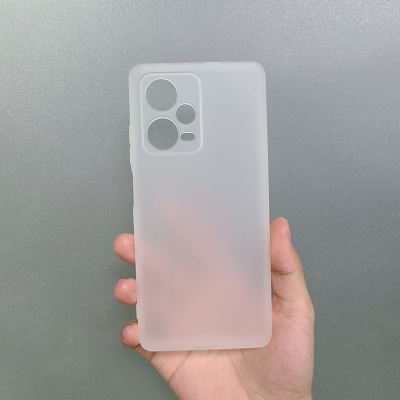 White — Frosted Transparent Clear Silicone TPU Note 12, Note 12 Pro, Note 12 Pro+ Phone Case