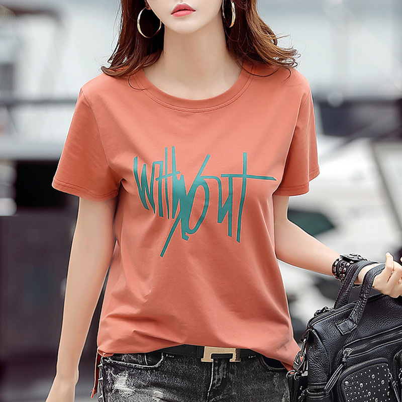 【2 pièces de 59 yuans】à manches courtes t-shirt féminin 2019 été un nouvel élément pur coton lâche plus de la moitié de la taille de t-shirt à manches tops vêtements marée 【2 pièces de 59 yuans】à manches courtes t-shirt féminin 2019 été un nouvel élément pur coton lâche plus de la moitié de la taille de t-shirt à manches tops vêtements marée