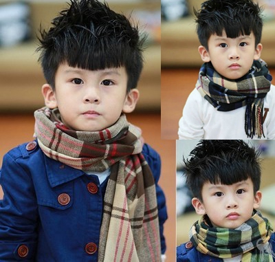 兒童圍巾羊絨男童韓國