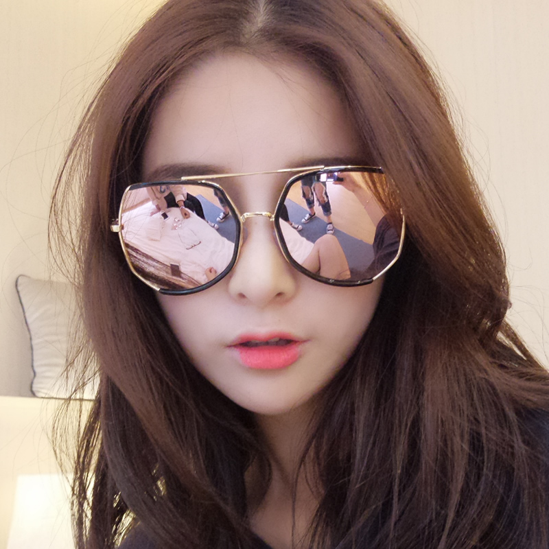 墨鏡女潮明星同款眼鏡2017新款圓形彩色太陽鏡女圓臉韓國復古眼鏡