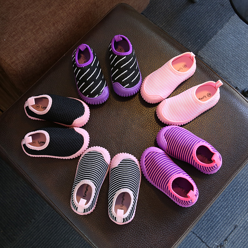 秋鼕加絨棉鞋幼兒園室內鞋小中兒童軟底防滑男女童寶寶網鞋運動鞋