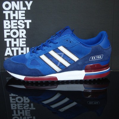小七 Adidas三叶草 ZX750 男透气复古跑鞋 BB1220原单