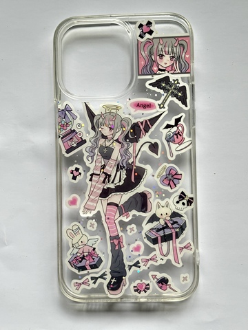 Anime Punk/Goth Girls Decal Sticker 15, 14, 13, 12, 11 iPhone Case