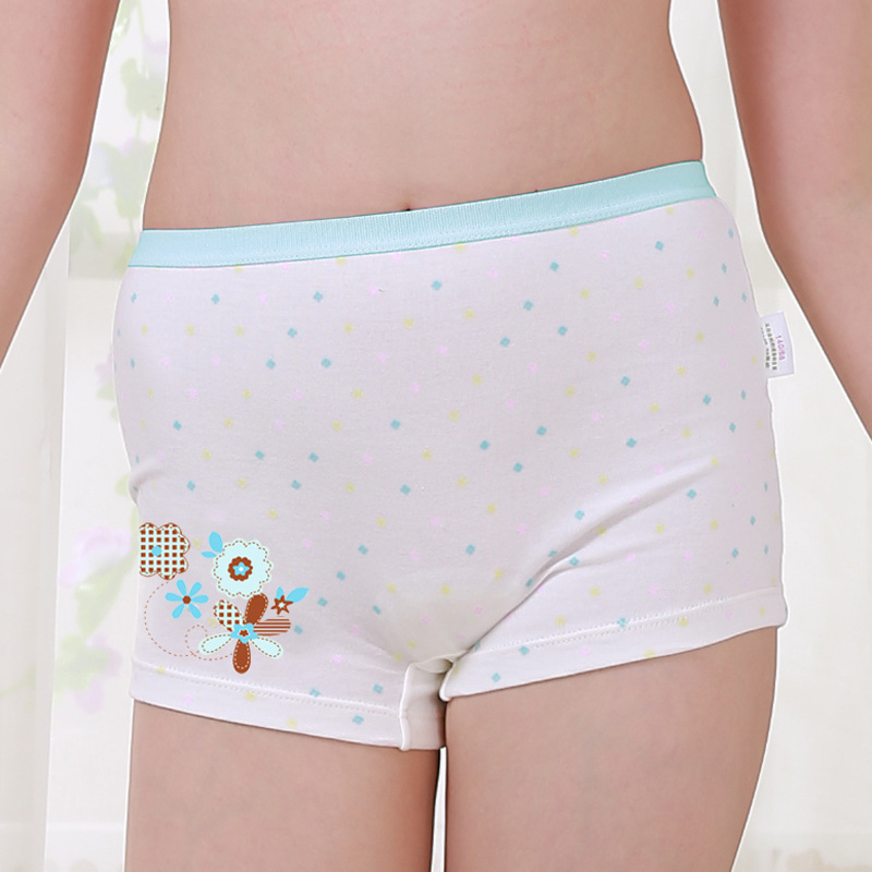 senzhigu children's underwear girl's quarter pants student's flat shorts baby cotton girl's underwear