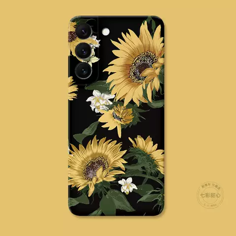 Sunflower New Girls Phone Cases Covers Silicone TPU Galaxy S23, Galaxy 23 Plus, Galaxy S23 Ultra, Galaxy S22, Galaxy S22 Plus, Galaxy S22 Ultra, Galaxy S21, Galaxy S21 Plus, Galaxy S21 Ultra,
