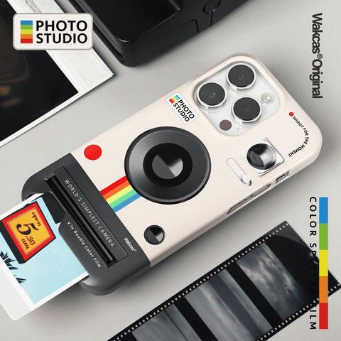 Funny Retro Camera Polaroid Card Holder 15, 14, 13 iPhone Case