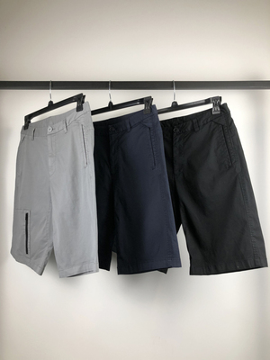 大鹏成衣-X系列-18新款-金属LOGO-男士修身休闲短裤原单