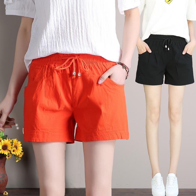 été nouveau short femme mince élastique taille haute athlétique jambe large lâche mince de grande taille pantalon cargo décontracté femme marée été nouveau short femme mince élastique taille haute athlétique jambe large lâche mince de grande taille pantalon cargo décontracté femme marée