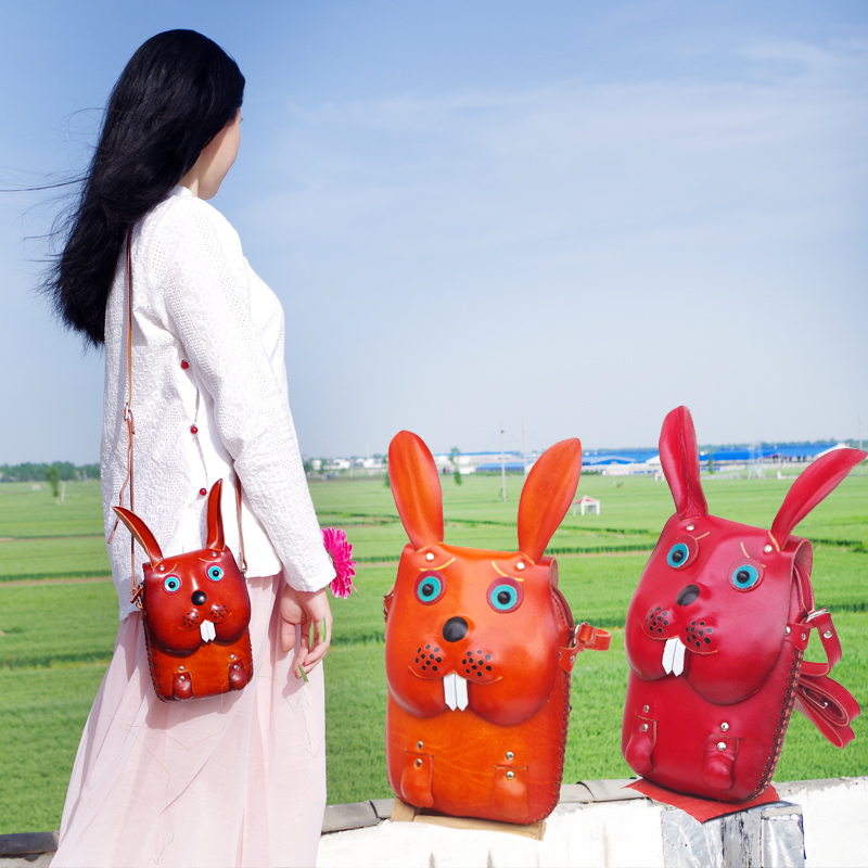 cuir de vachette mignon sac d'épaule est un lapin copines en cuir de sac de messager petite amie de cadeau d'anniversaire pour les enfants de lapin sac cuir de vachette mignon sac d'épaule est un lapin copines en cuir de sac de messager petite amie de cadeau d'anniversaire pour les enfants de lapin sac